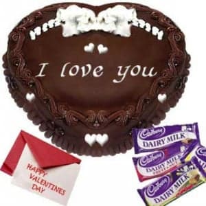 Heart Shape Chocolate Cake n Chocolates